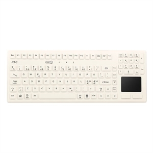 PROKEYS USB kablet tastatur - K10-MED - Dansk - Hvid - Grade A